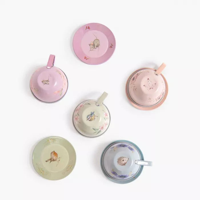 Valise dînette thé métal Les Rosalies