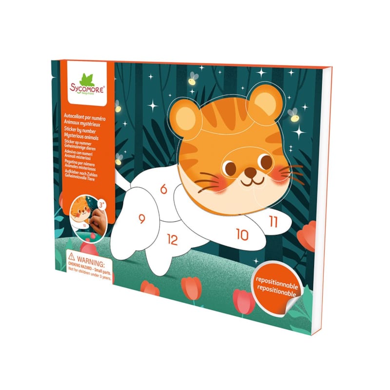 Pockets - Autocollant par numéro - Animaux mysterieux - 3a+