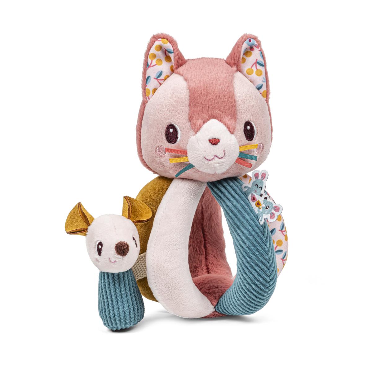 Hochet à poignées Jeanne le chat