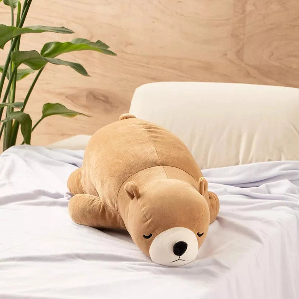 Peluche Nemu Nemu Cookie - Ours Brun - Taille L - 53 cm