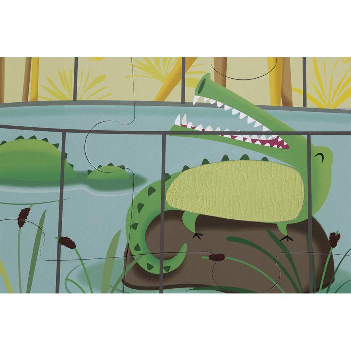 Puzzle Tactile 'Journée Zoo' 20 pièces