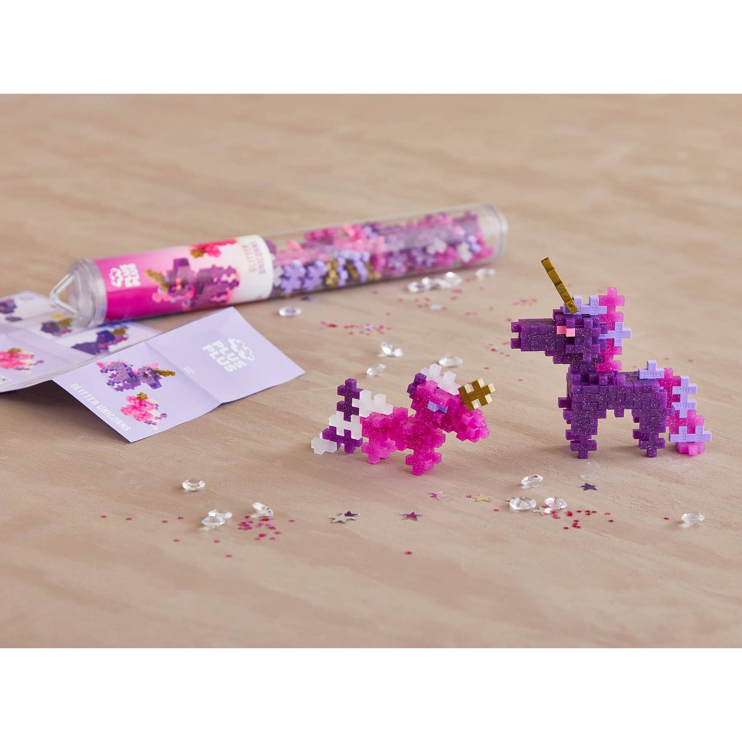 Tube Licorne Paillettes – 100 Pcs
