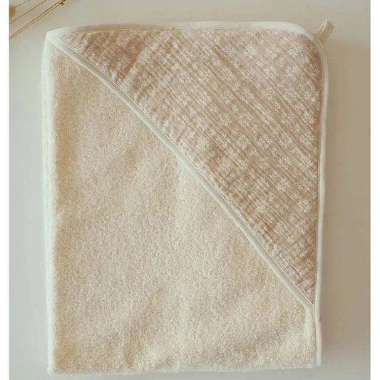 Cape de bain couleur lin