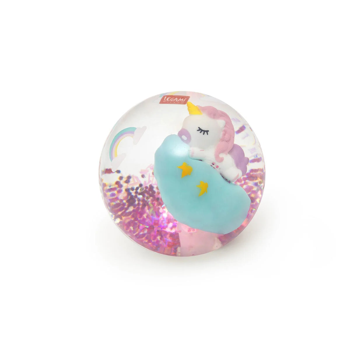 Balle Rebondissante Lumineuse - Licorne - Light-Up Bouncy Ball