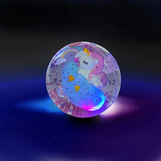 Balle Rebondissante Lumineuse - Licorne - Light-Up Bouncy Ball