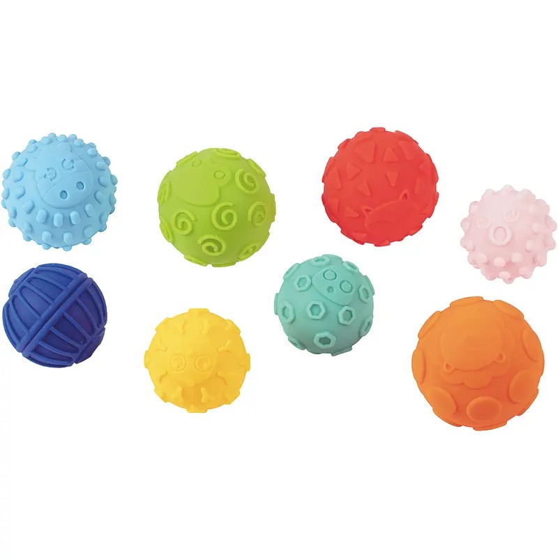 Balles texturées WDK Partner, jouet sensoriel, 16,5 x 8 x 27 cm, lot de 8