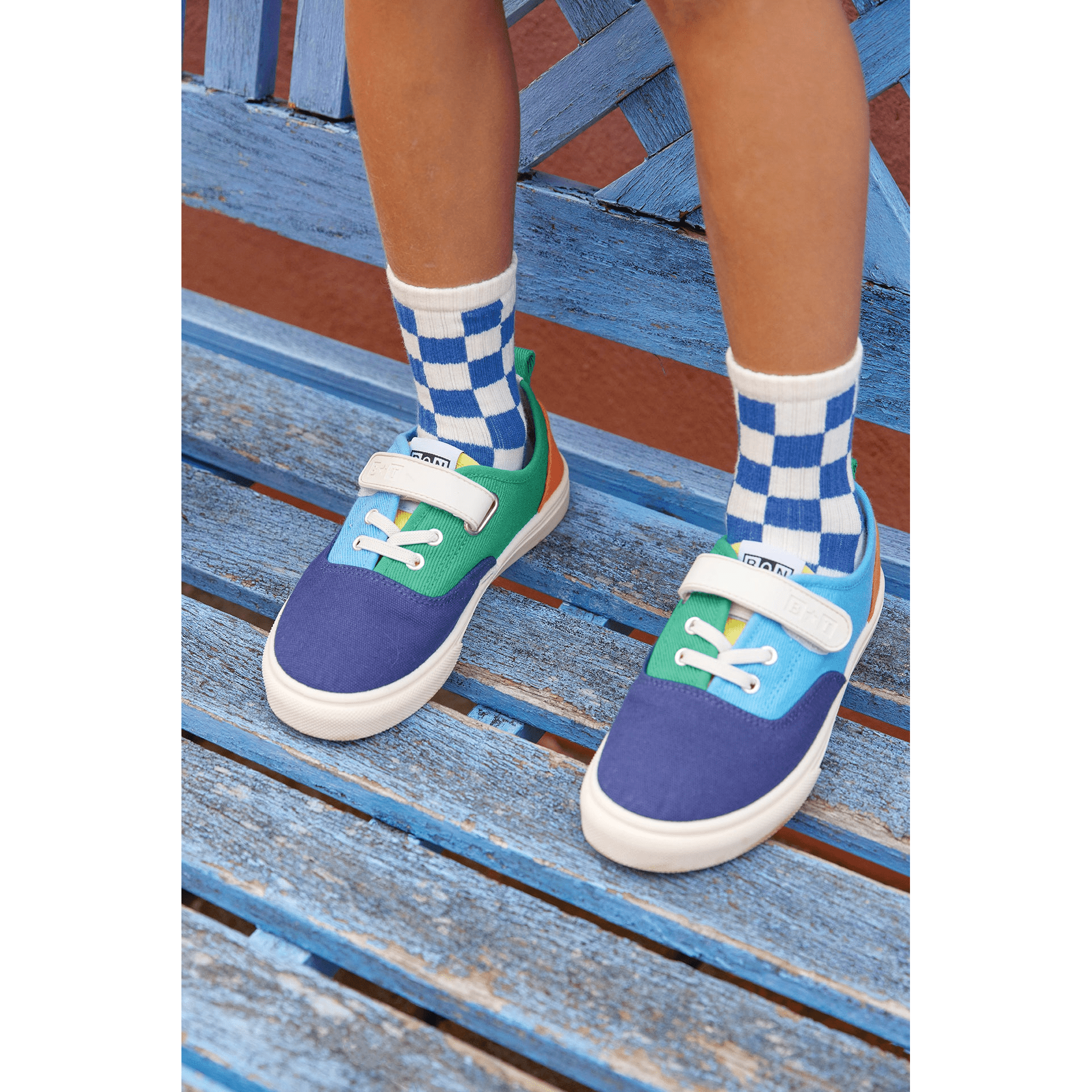 Baskets Board Easy Lace Bleu