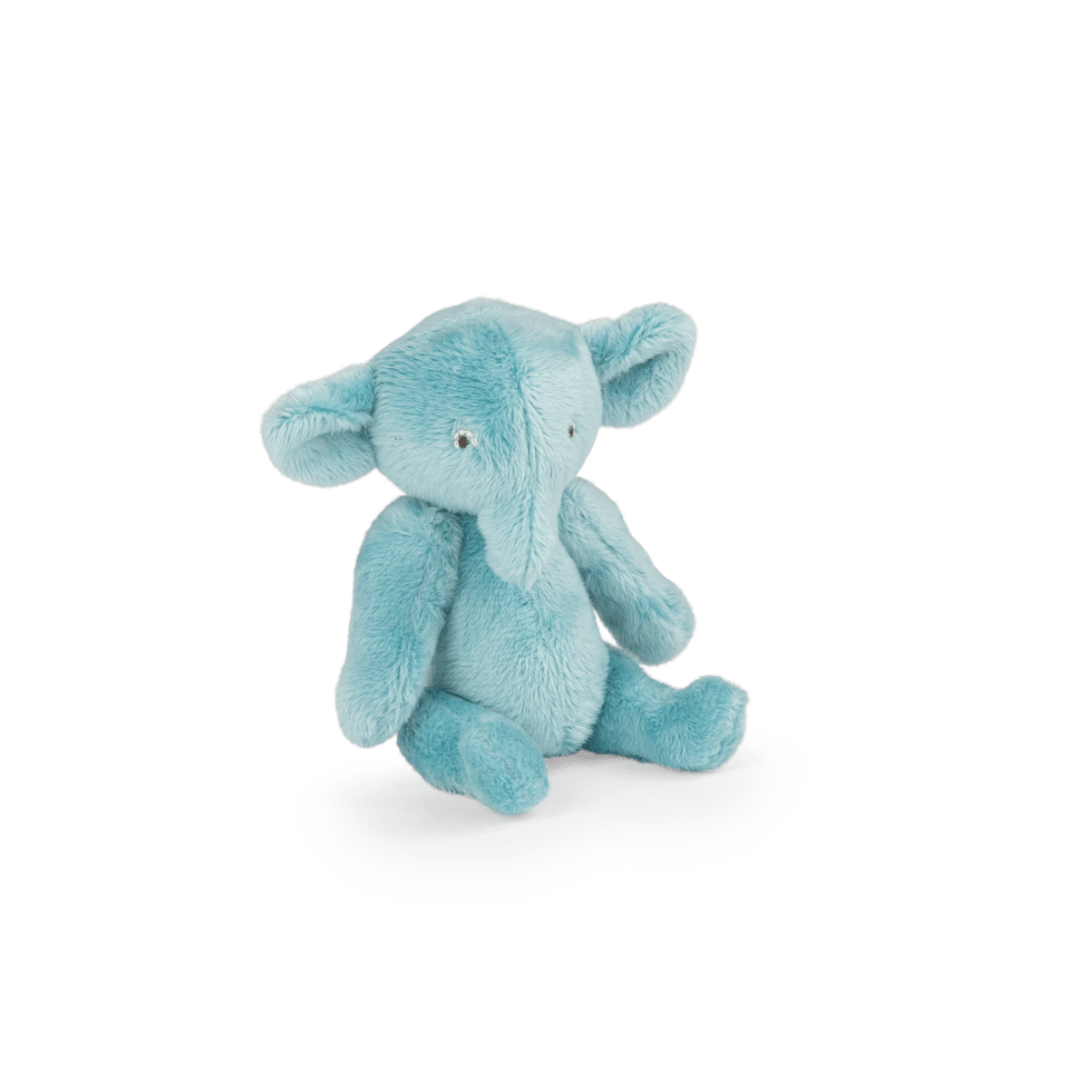 Moulin Roty Bébé Pablo light blue plush elephant with articulated legs