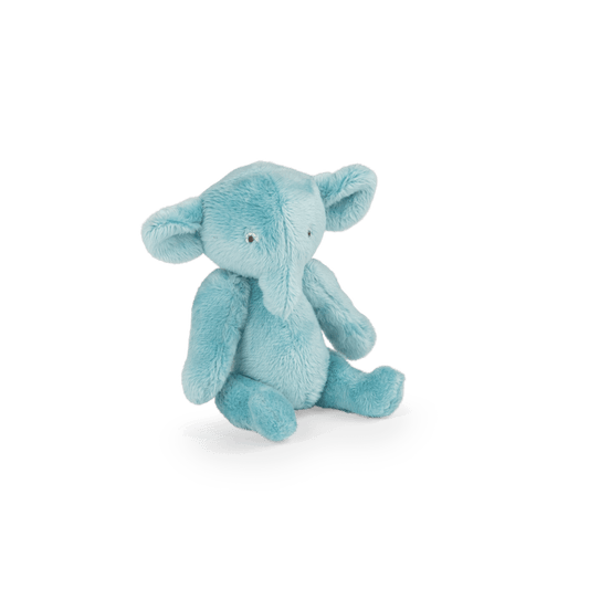 Moulin Roty Bébé Pablo light blue plush elephant with articulated legs