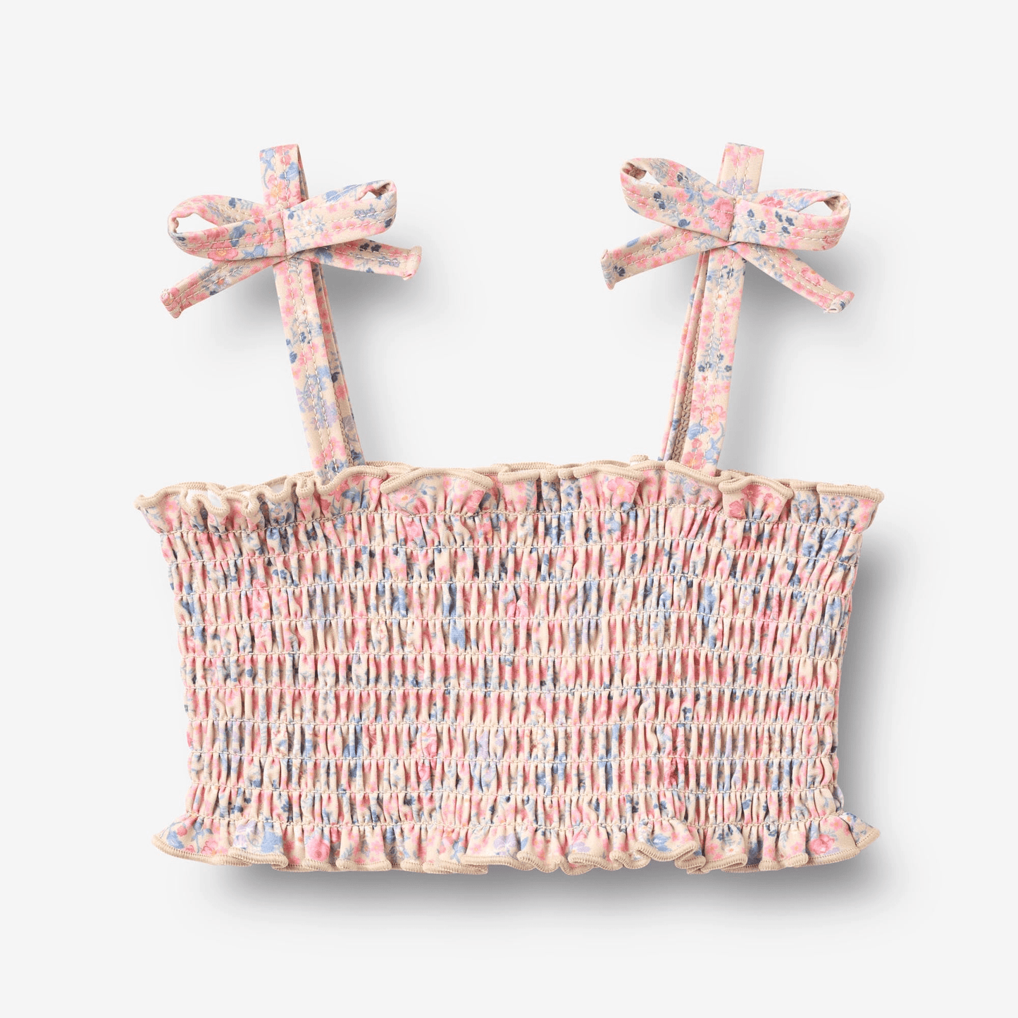 Bikini Carla rose à cœurs et fleurs