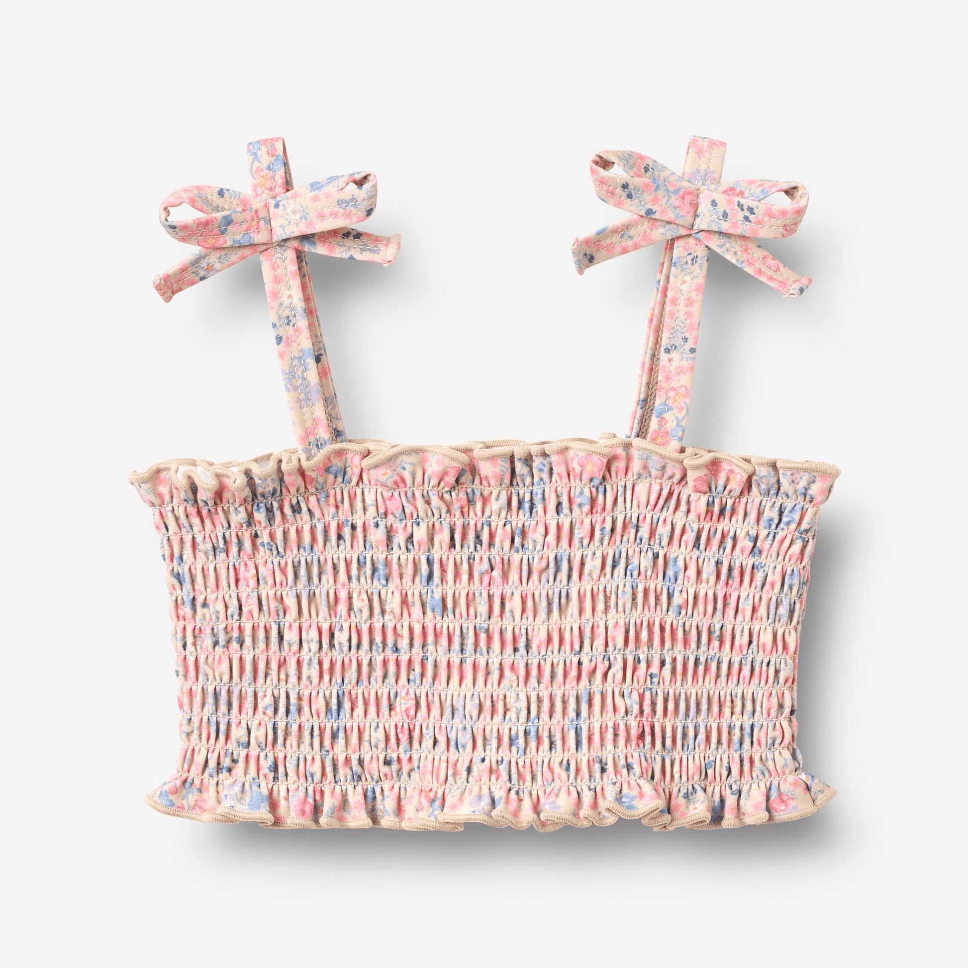 Bikini Carla rose à cœurs et fleurs