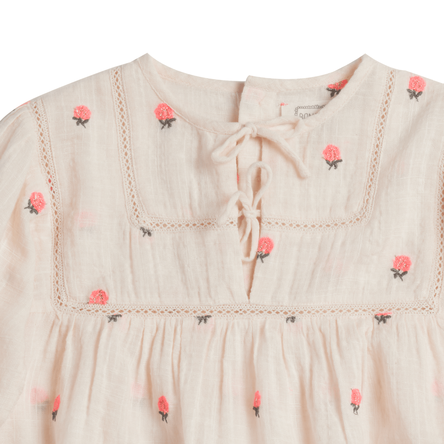 Blouse Carolyn - Fleurs rose pétale