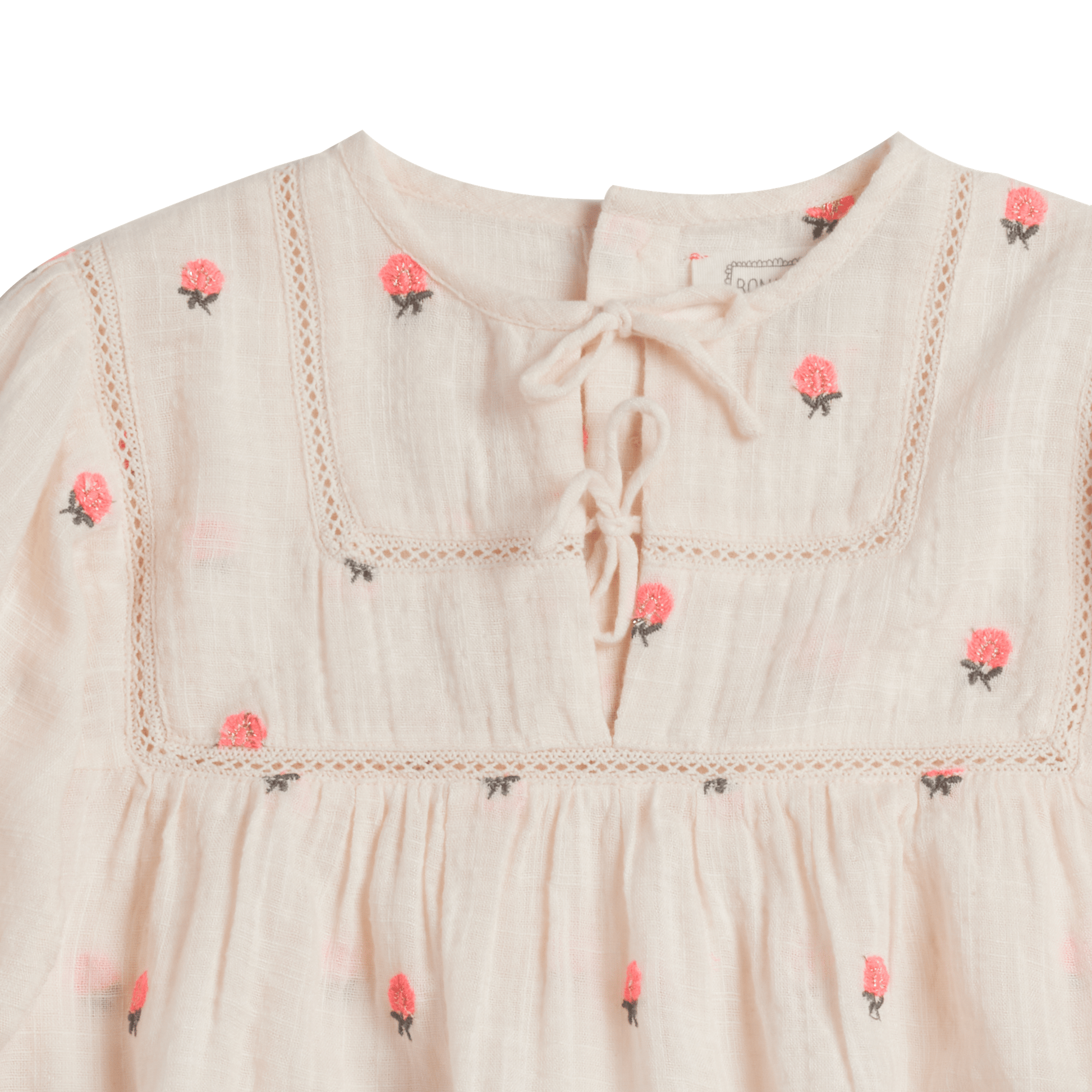 Blouse Carolyn - Fleurs rose pétale