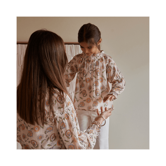 Blouse Noura Femme - Fleurs rose