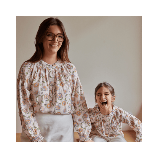 Blouse Noura Femme - Fleurs rose