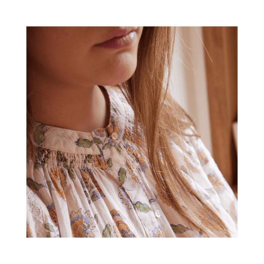 Blouse Noura Femme - Fleurs rose