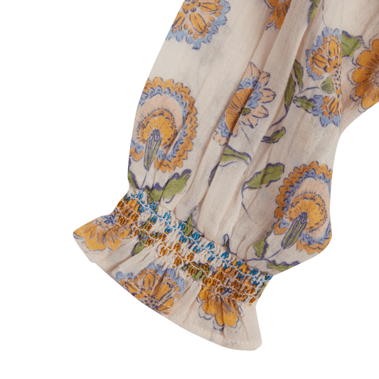 Blouse Noura - Fleurs rose