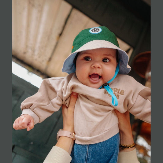 Bob Mini Hope en coton biologique vert sapin pour bébés et enfants