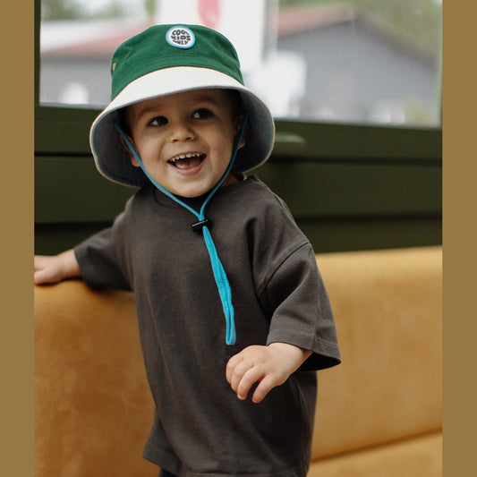 Bob Mini Hope en coton biologique vert sapin pour bébés et enfants