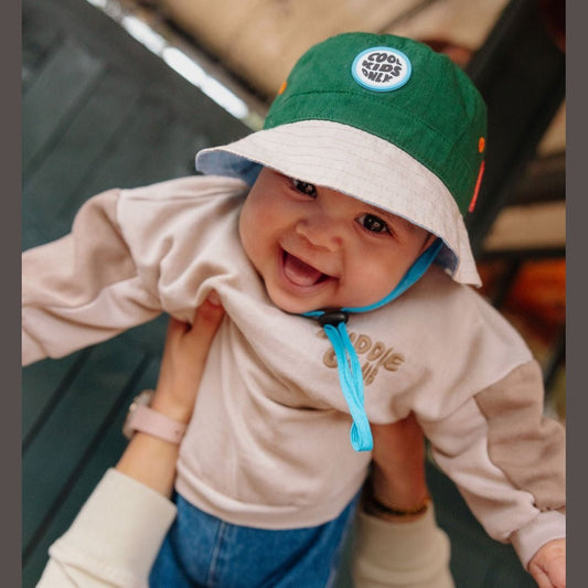 Bob Mini Hope en coton biologique vert sapin pour bébés et enfants