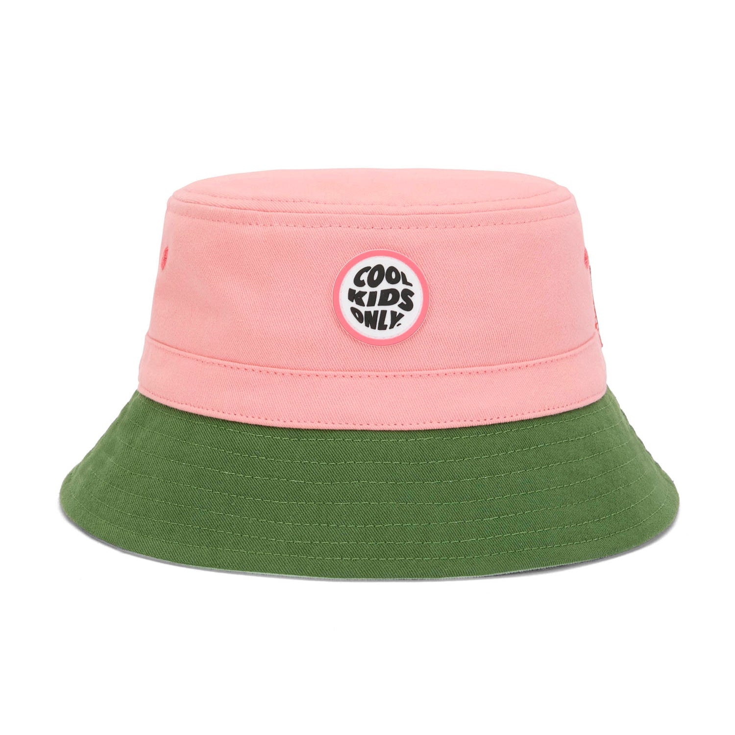 Bob en coton biologique Mini Pinky avec cordon ajustable pour bébés et enfants