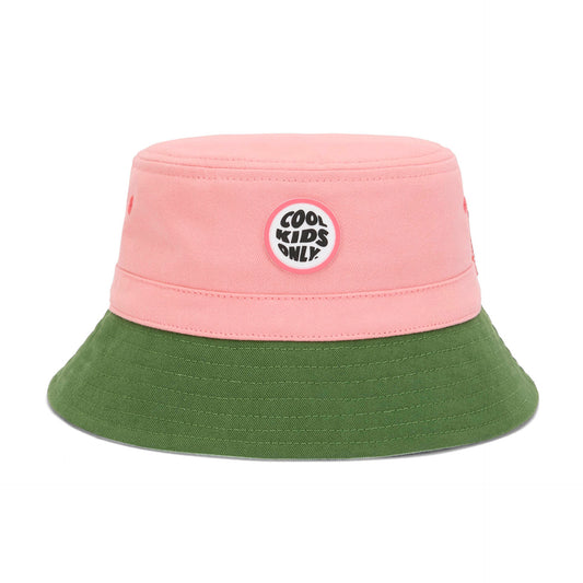 Bob en coton biologique Mini Pinky avec cordon ajustable pour bébés et enfants