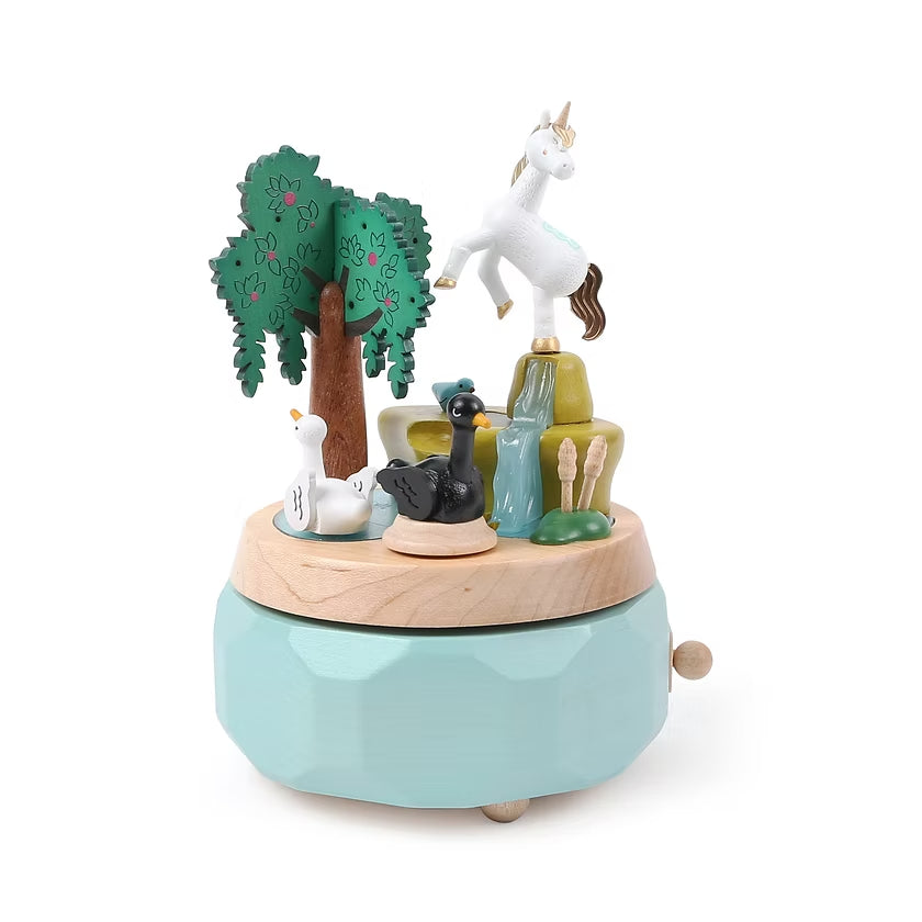 Boîte à Musique Cygnes et Licorne n°51