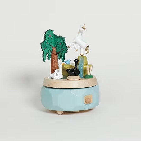 Boîte à Musique Cygnes et Licorne n°51