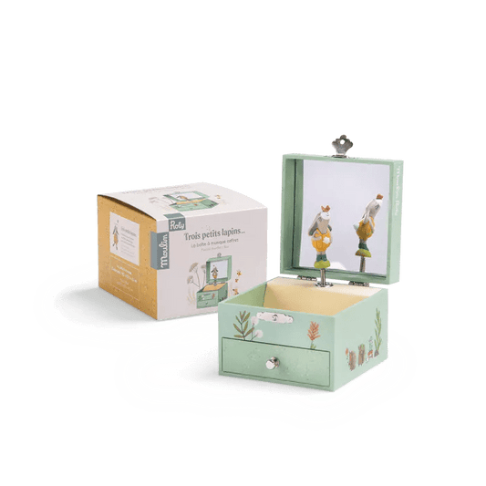 Boîte à musique coffret Trois petits lapins