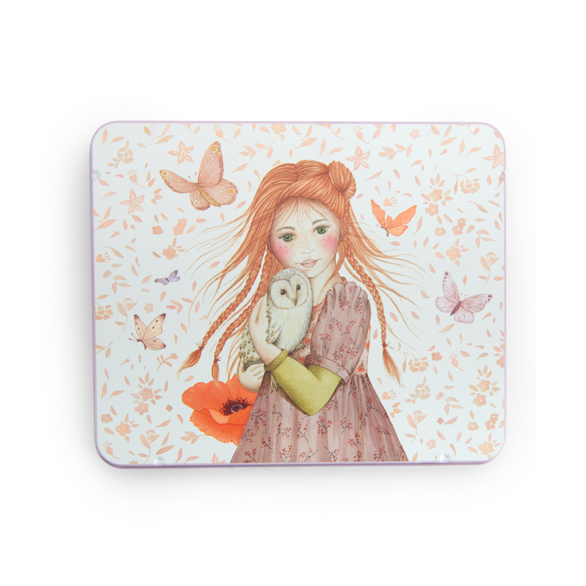 Boîte métal 50 crayons pastels Les Rosalies