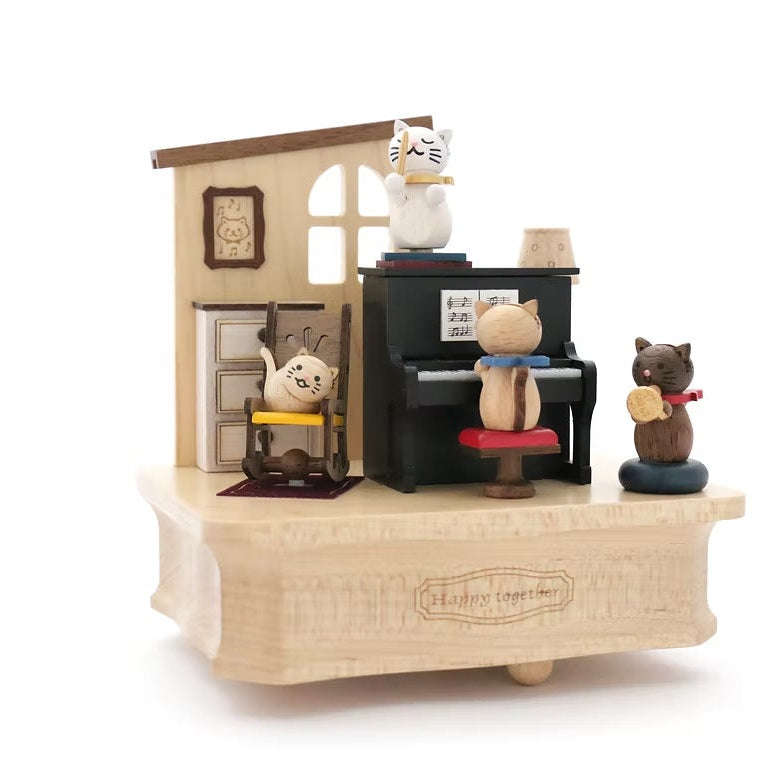 Boîte à Musique Chats jouant du piano n°12