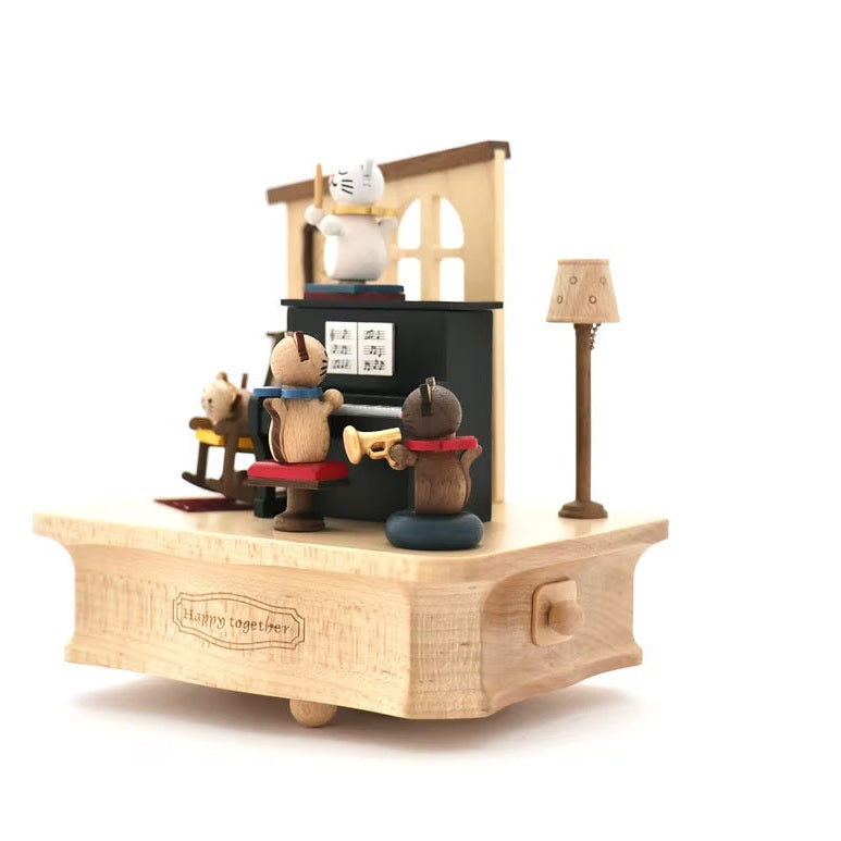 Boîte à Musique Chats jouant du piano n°12