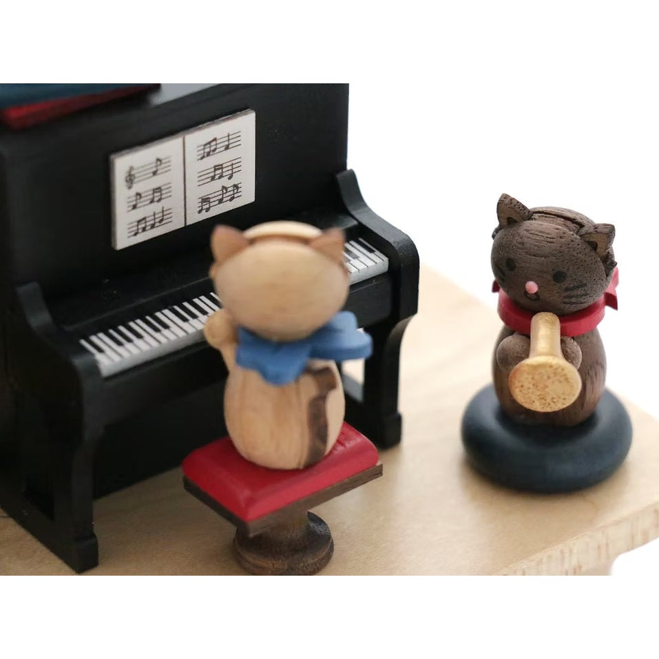 Boîte à Musique Chats jouant du piano n°12