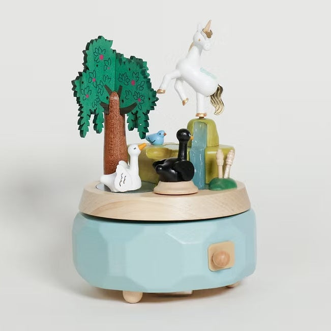 Boîte à Musique Cygnes et Licorne n°51