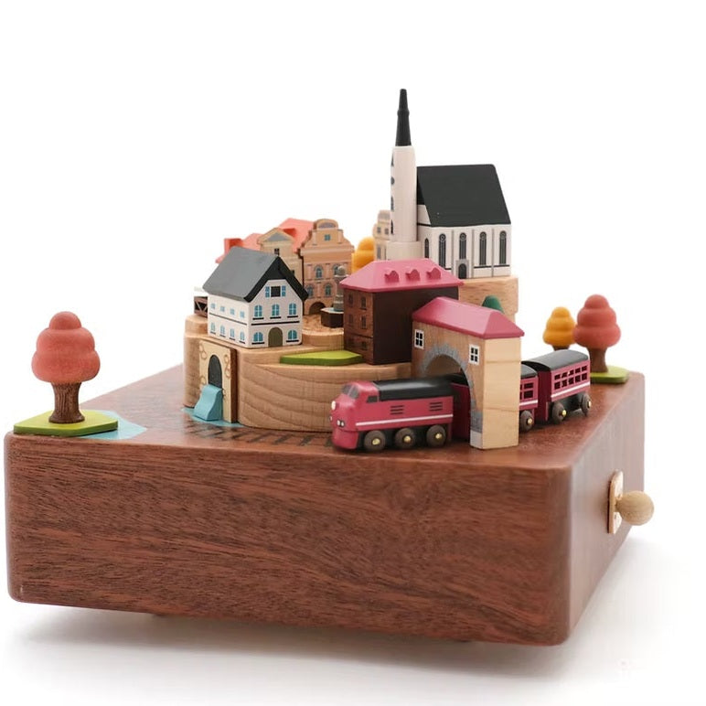 Boîte à musique Train en automne n°14