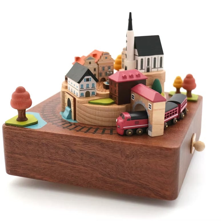 Boîte à musique Train en automne n°14