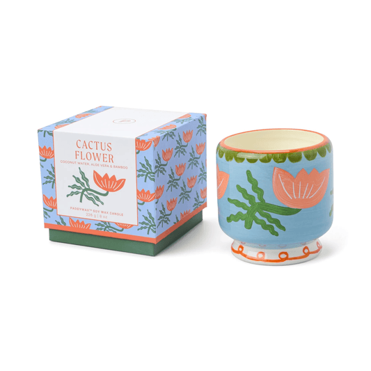 Bougie A Dopo en céramique Fleur – Senteur Fleur de Cactus – 226 g