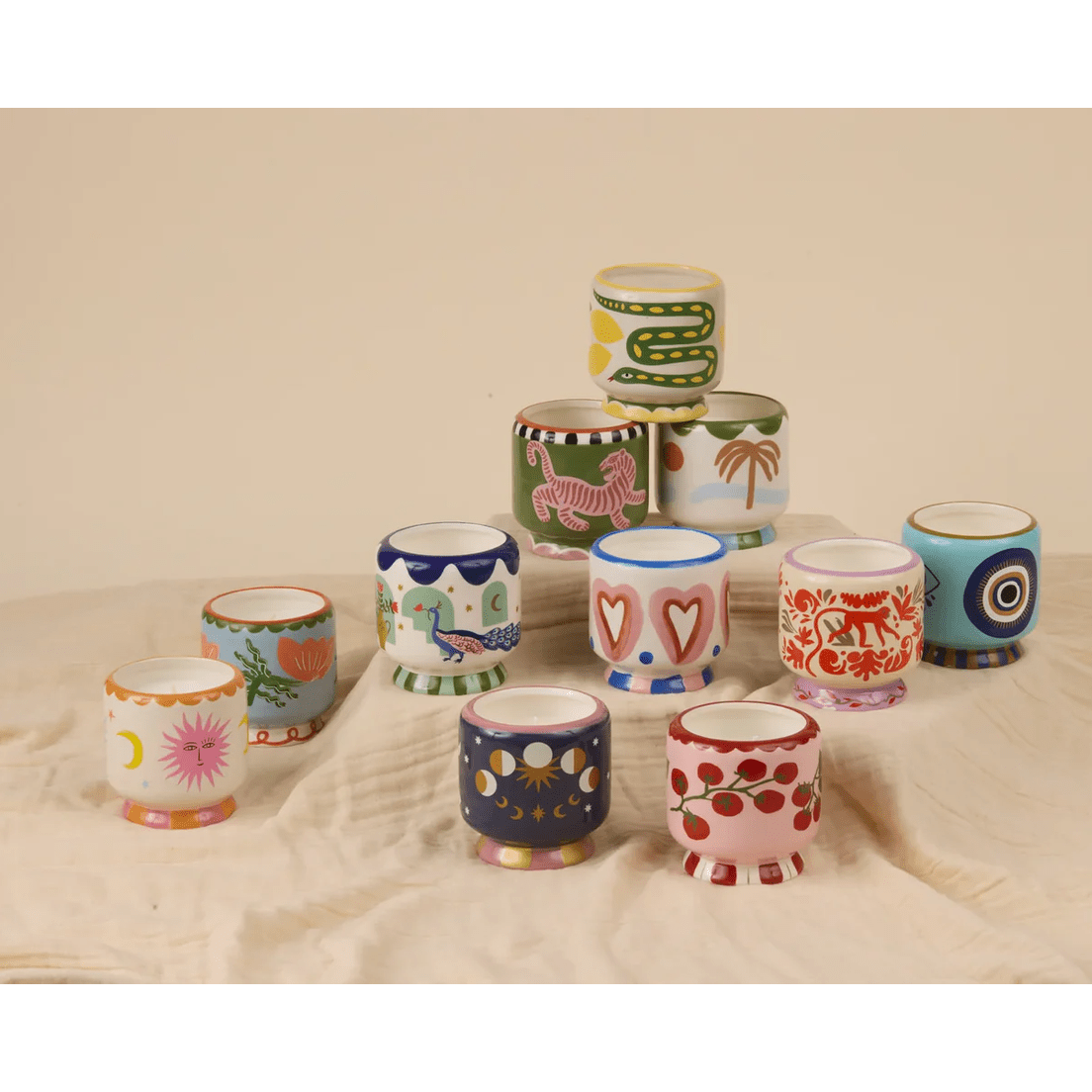 Bougie A Dopo en céramique Jungle – Parfum Cèdre Noir & Figue – 226 g