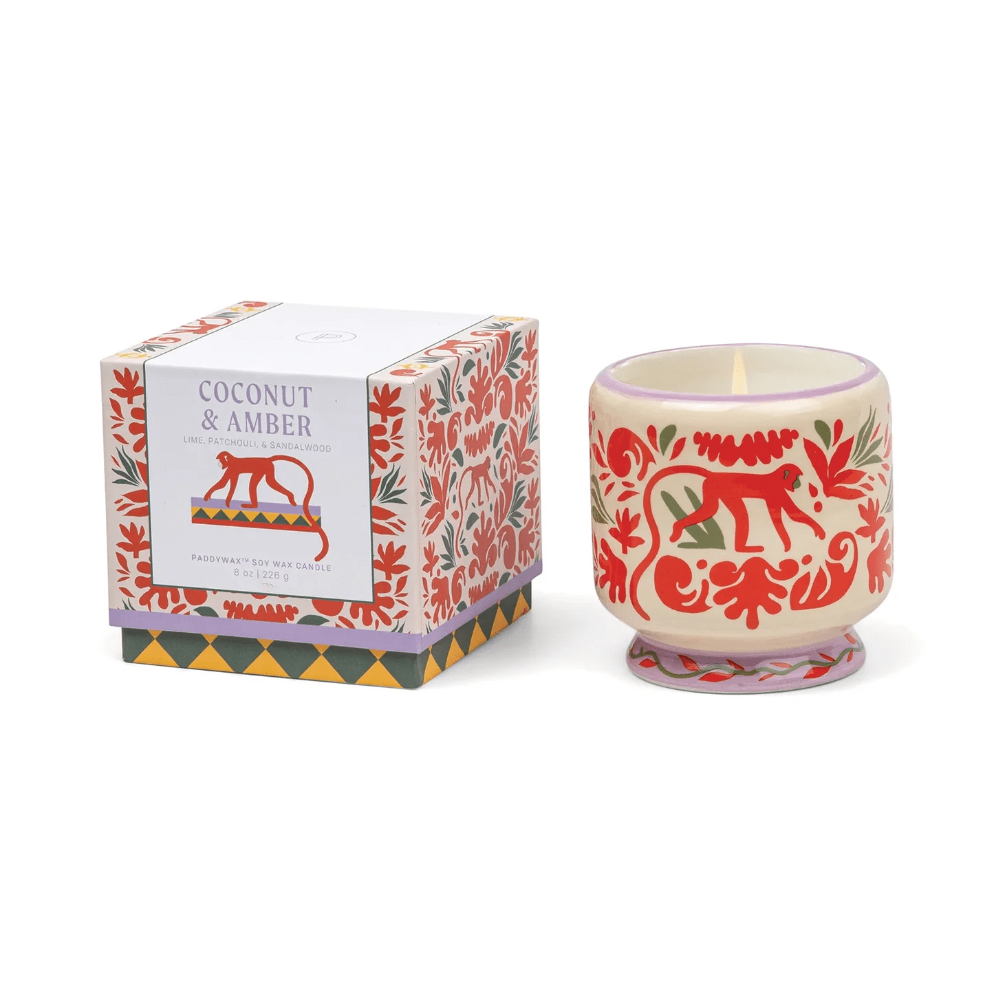 Bougie A Dopo en céramique Jungle – Parfum Cèdre Noir & Figue – 226 g