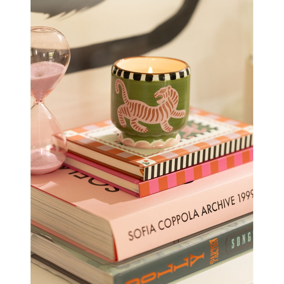 Bougie A Dopo en céramique Tigre – Parfum Cèdre Noir & Figue – 226 g