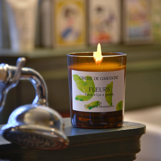 Bougie parfumée Fleurs - Pavot - Lys - Jasmin 180g