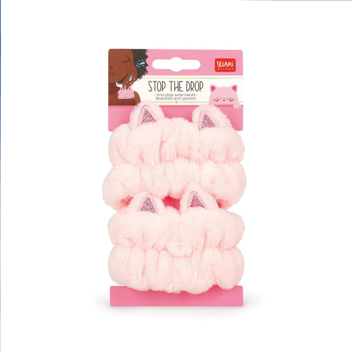 Bracelets Anti-gouttes pour le Soin du Visage Chat Kitty - Stop The Drop