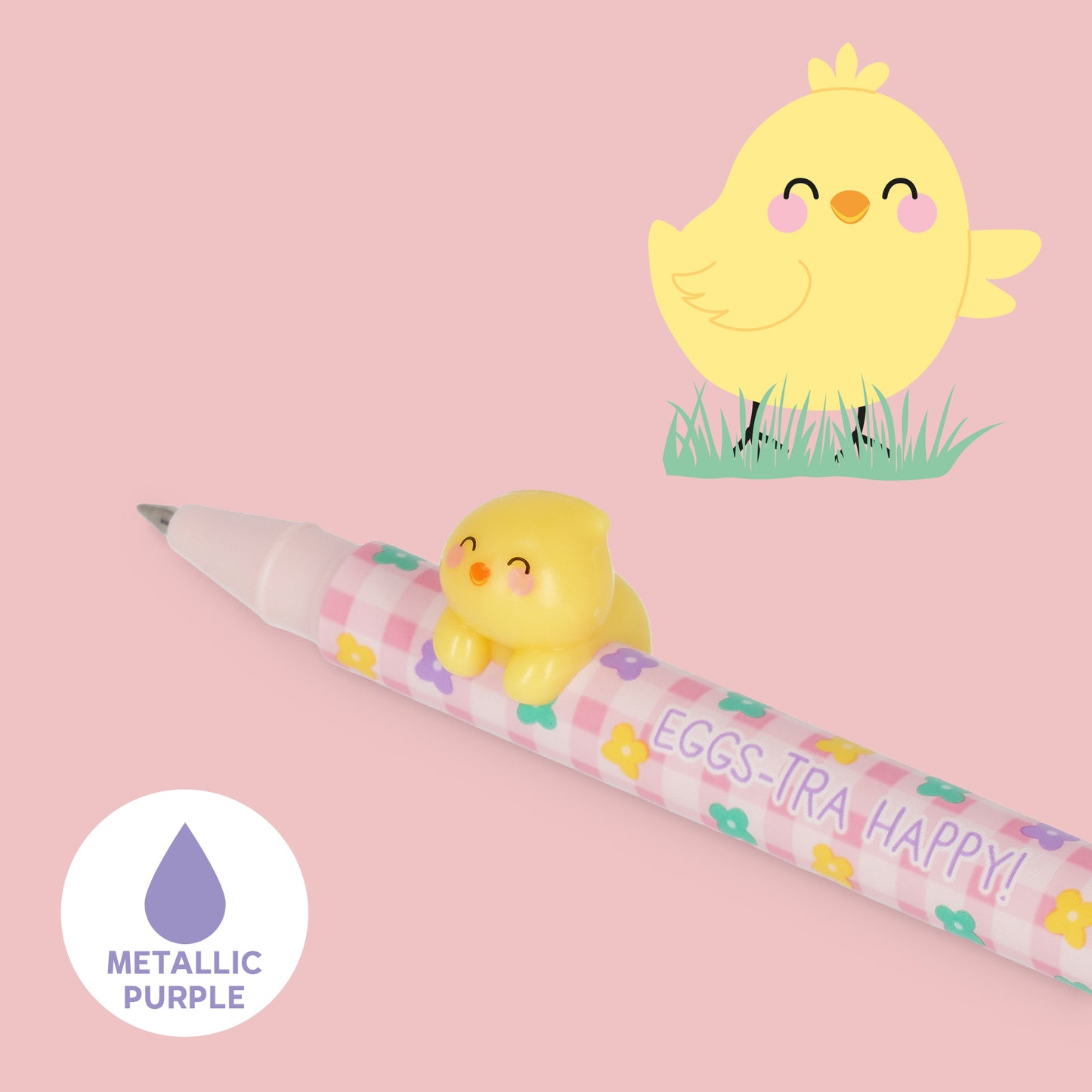 Set de 2 Stylos à Encre Gel avec Animal Décoratif - Lovely Friends - Hoppy Easter