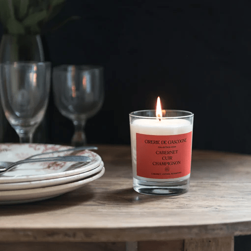 Cabernet - Cuir - Champignons - Bougie 180 gr