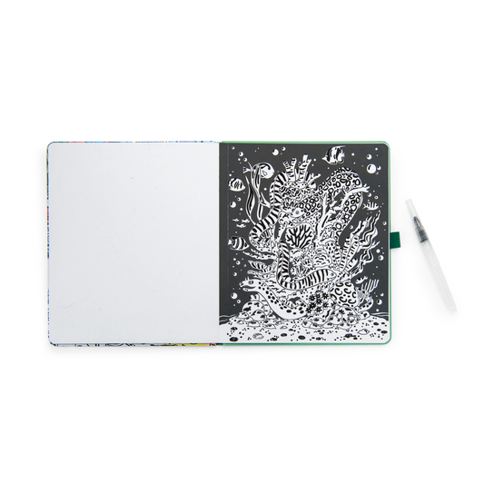 Cahier coloriage aquarelle magique Tout autour du Monde