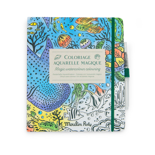 Cahier coloriage aquarelle magique Tout autour du Monde