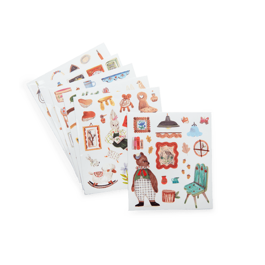 Cahier stickers Les Minouchkas - 20 pages (emb/6)