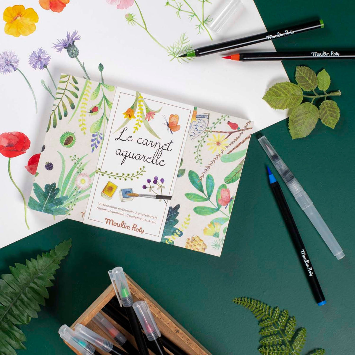 Carnet aquarelle - Le Botaniste - Le Jardin du moulin