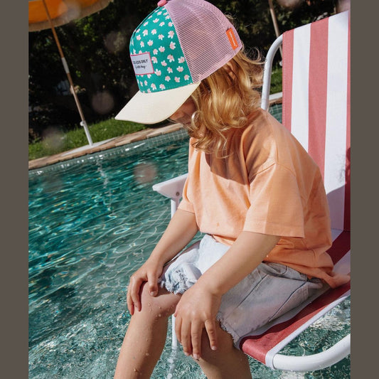 Casquette Enfant Trucker Motif Fleuri Garden Joy