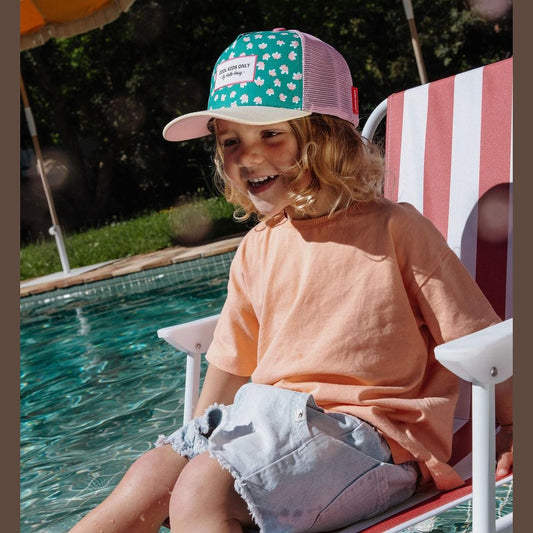 Casquette Enfant Trucker Motif Fleuri Garden Joy